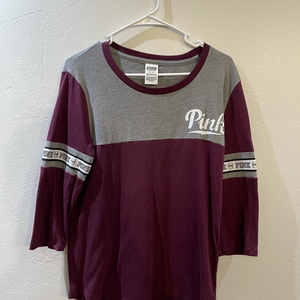 Maroon and Grey. Size Medium.